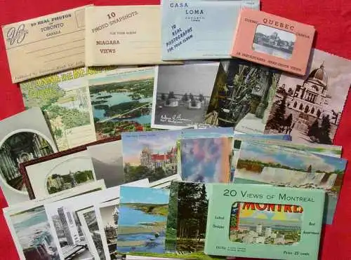 Neu : Versandkosten ab Euro 2,50 (intern : ) Kleine Sammlung von Fotos u. alten Ansichtskarten von Kanada. über 100 Ansichten, vermutlich alle aus der Zeit um 1920-er bis 1930-er Jahre. Postalisch nicht gelaufen. 
