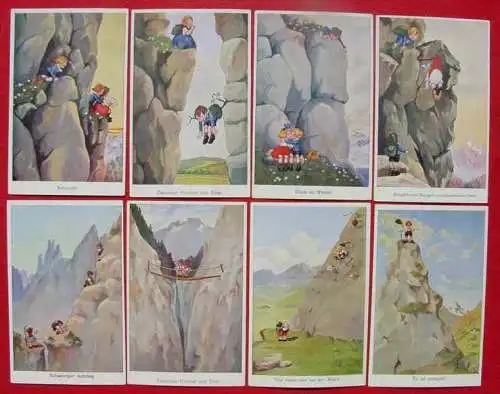 Neu : Versandkosten ab Euro 1,60 (intern : )  : Sehr hübsche 8 x alte Ansichtskarten auf Serien : W S + S B 5980-5983 und W S + S B 9268 / 1 - 4. Postalisch nicht gelaufen. Vermutlich aus den 1920-er Jahren. # Kinder
