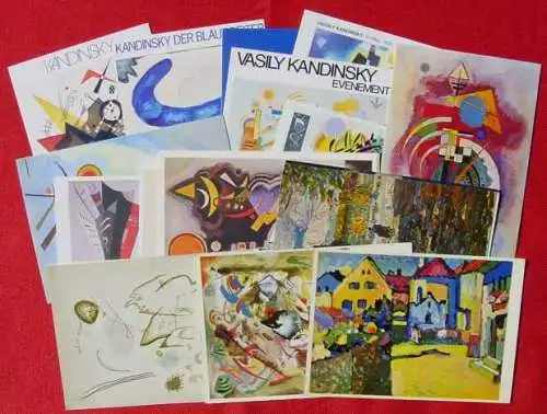 Neu : Versandkosten ab Euro 2,20 () Wassily Kandinsky. Farbige Künstler-Postkarten mit herrlichen Motiven. Kleine Sammlung von 20 verschiedenen Ansichtskarten aus der Zeit der 1960-er Jahre bis 1980-er Jahre (diverse Verlage). Der durchschn....