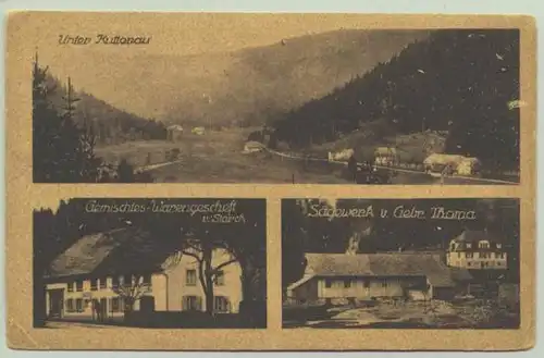 (1016734-79837) Ansichtskarte "Unter Kutterau" Sägewerk v. Gebr. Thoma (St.Blasien, Schwarzwald). Unbeschrieben. Verlag Spitz & Co. München, 1920-er Jahre ? 