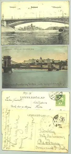 Budapest, Ungarn, 2 x um 1909 (1026650)