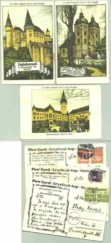 (1026653)  Ungarn. 3 Ansichtskarten mit Motiven aus Budapest u. Umgebung. Postalisch gelaufen 1920. 