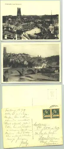 2 x Fribourg, Schweiz um 1929 (1030154)