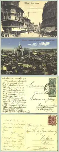 Milano, Italien, 2 x 1910-12 (1026260)