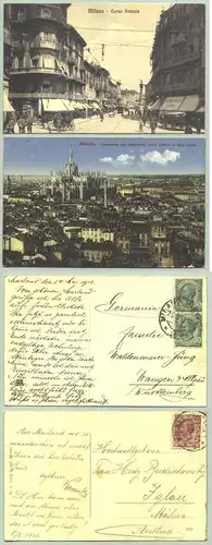 Milano, Italien, 2 x 1910-12 ()