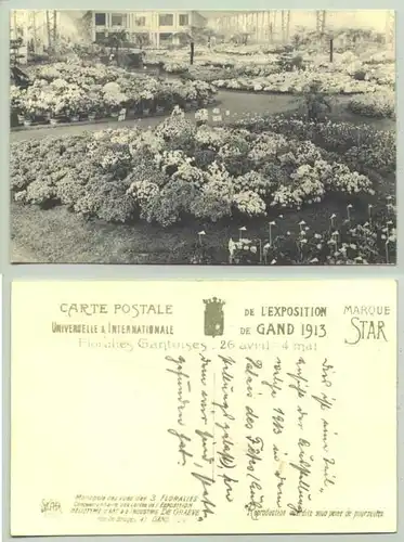(1025194) Originalpostkarte : De L'exposition de GAND 1913. Floralies Gantoises.