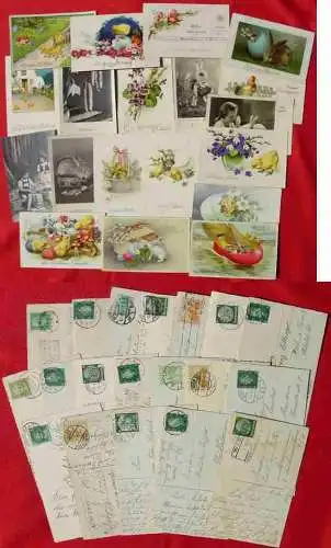 Neu : Versandkosten ab Euro 1,50 (int: ) Hübsche, kleine von 19 verschiedenen Osterkarten. Alle aus den 1930-er Jahren und alle AK postalisch gelaufen !