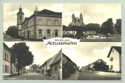 (68804-031) Ansichtskarte. "Gruss aus Altlussheim". Beschrieben u. postalisch gelaufen (Marke sauber geloest) Stempel v. 1966