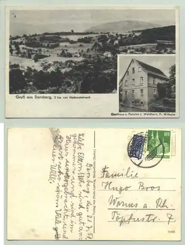 (69239-021) Ansichtskarte. Gruss aus Darsbach, 3 km von Neckarsteinach