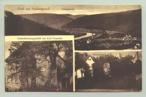 (69437-011) Ansichtskarte. "Gruss aus Neckargerach"
