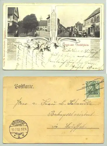 Gondelsheim 1903 (intern : )