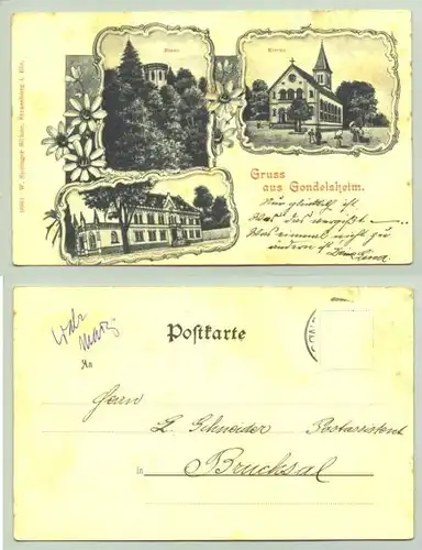 Gondelsheim um 1900 (intern : 1021895)