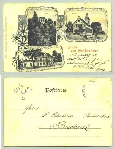 Gondelsheim um 1900 (intern : )