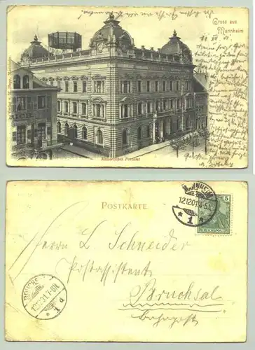Mannheim Postamt 1901 (intern : 151)