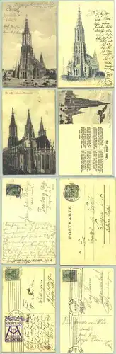 4 x hübsche, alte Ansichtskarten von Ulm aus der Zeit 1900-1913.  PLZ-Bereich pauschal 89079.  Postalisch gelaufen 1900-1913.  ! Gültige Versandkosten BRD ab Euro 2,00 / evtl. andere Angaben sind irrtümlich genannt. (intern : 1024695)