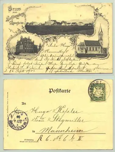 (83022-011) Ansichtskarte. "Gruss aus Schlossberg bei Rosenheim"