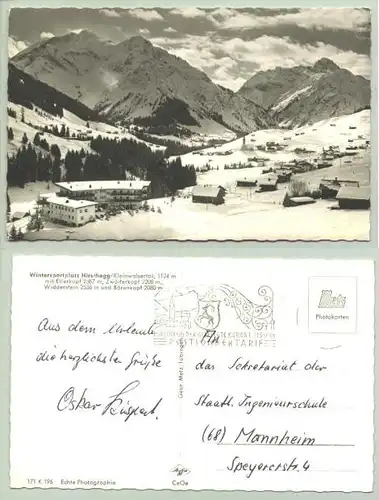 Hirschegg um 1960 (intern : 1024563)