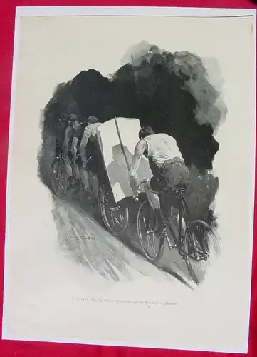 Rennbahn Halensee. Kunstdruck um 1900 ? (1031095)