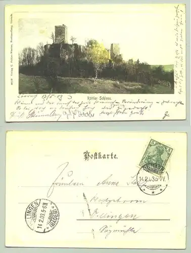 Roettler Schloss 1903 (intern : )