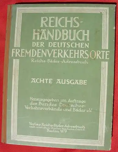 Reichs-Handbuch Fremdenverkehrsorte 1934 ()