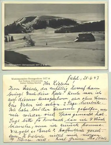 Herzogenhorn 1947 (intern : 1024231)