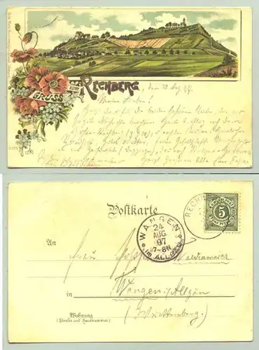 (73529-011) Ansichtskarte. 1897. Gruss vom Rechberg