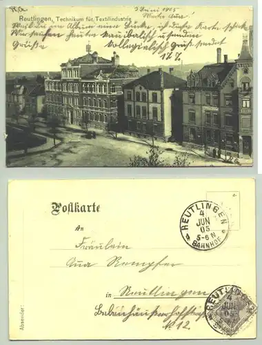 Reutlingen 1905 (intern : )