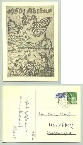 (97941-051) Ansichtskarte. "1950 Abitur"