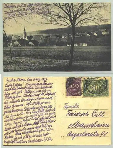 (74744-031) Ansichtskarte. "Buch a. Ah. - Total". Postalisch gelaufen 1923