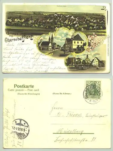 (74850-031) Ansichtskarte. 1905. "Gruss aus Oberschefflenz"