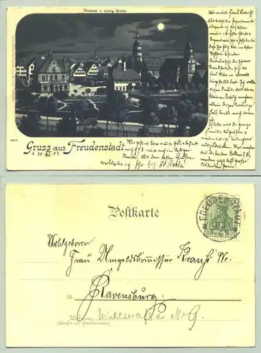 (72250-011)  Ansichtskarte. Gruss aus Freudenstadt