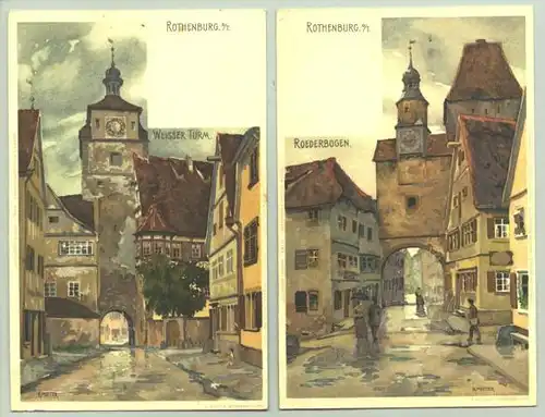 2x Rothenburg um 1900 (intern : )