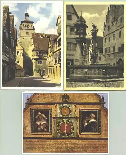3x Rothenburg um 1940 (intern : 1024795)