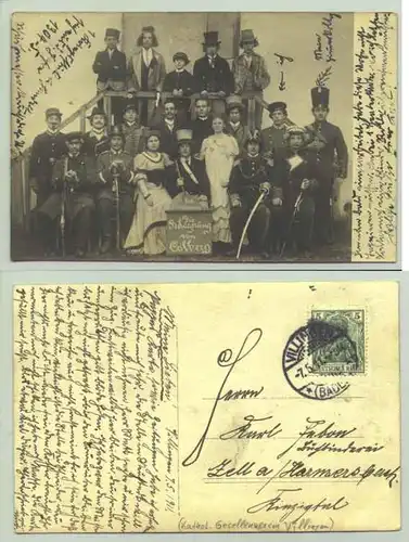 (78050-021) Ansichtskarte. 1911. Villingen. Katholischer Gesellenverein