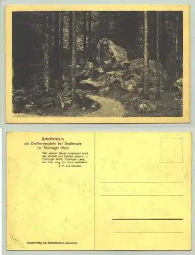 Scheffelstein um 1920 (intern : )