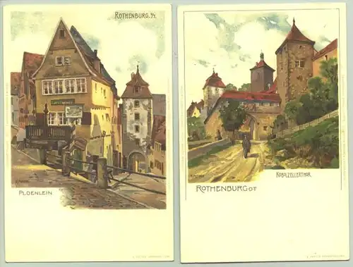 2x Rothenburg um 1900 (intern : 1024802)