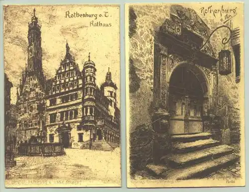2x Rothenburg um 1910 (intern : 1024804)