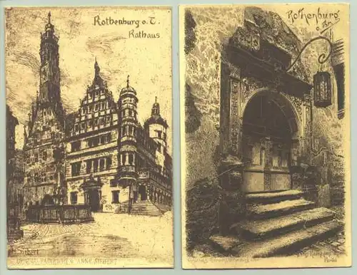 2x Rothenburg um 1910 (intern : )