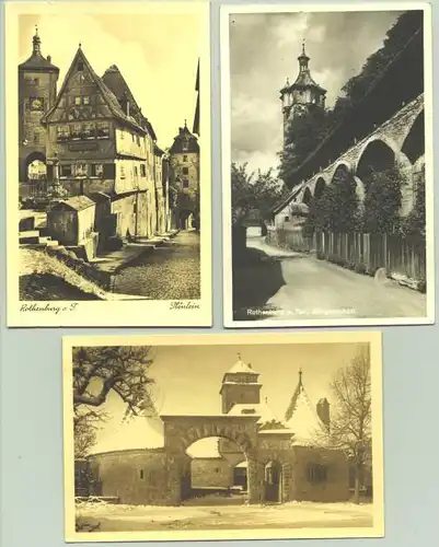 3x Rothenburg um 1930 (intern : )