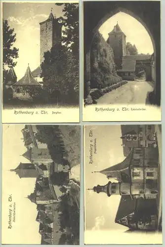 4x Rothenburg um 1905 (intern : 1024794)