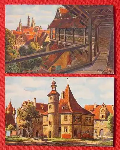 5 x Rothenburg Kuenstlerkarten (1031415)