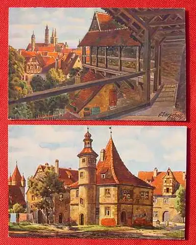 5 x Rothenburg Kuenstlerkarten ()