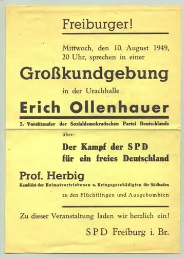 Beleg Freiburg 1949 (intern : 1011659)