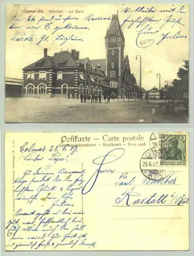 Colmar Bahnhof 1907 (intern : 1025311)