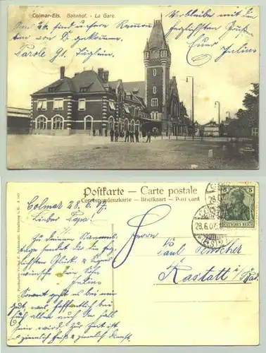 Colmar Bahnhof 1907 (intern : )