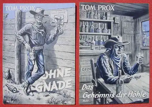 (1045520) Sammlung Tom Prox. Wildwest-Abenteuer. Uta-Verlag, Sinzig (Rhein). Heftreihe ab 1950. Siehe bitte Beschreibung u. Bilder