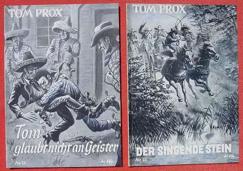 (1045521) Sammlung Tom Prox. Wildwest-Abenteuer. Uta-Verlag, Sinzig (Rhein). Heftreihe ab 1950. Siehe bitte Beschreibung u. Bilder