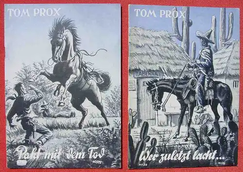 (1045521) Sammlung Tom Prox. Wildwest-Abenteuer. Uta-Verlag, Sinzig (Rhein). Heftreihe ab 1950. Siehe bitte Beschreibung u. Bilder