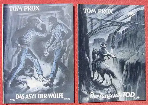 (1045522) Sammlung Tom Prox. Wildwest-Abenteuer. Uta-Verlag, Sinzig (Rhein). Heftreihe ab 1950. Siehe bitte Beschreibung u. Bilder