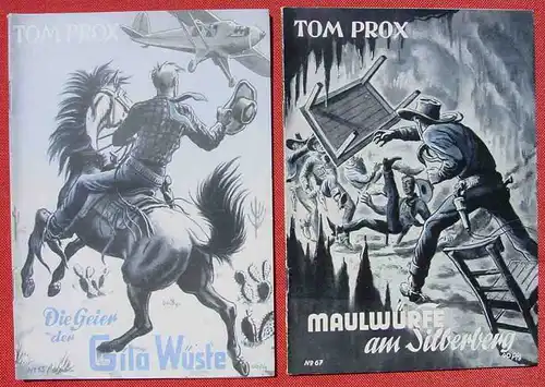 (1045523) Sammlung Tom Prox. Wildwest-Abenteuer. Uta-Verlag, Sinzig (Rhein). Heftreihe ab 1950. Siehe bitte Beschreibung u. Bilder